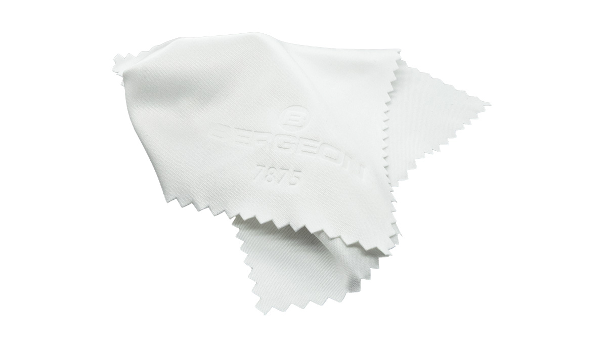 Bergeon 7875-20 Mikrofasertuch, 120 x 120 mm, 75 % Polyester, 25 % Polyamid, extra weich, 20 Stück