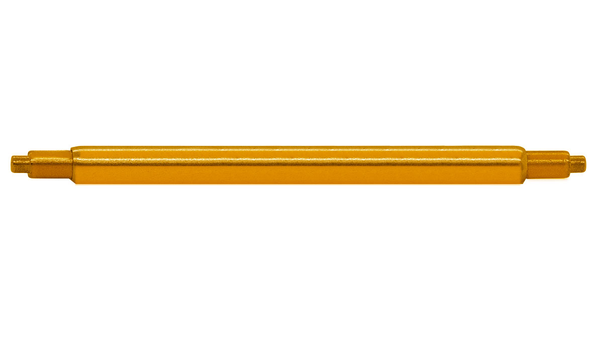 Universal-Federstege gelb, Länge 18-22 mm, Rohr Ø 1,8 mm