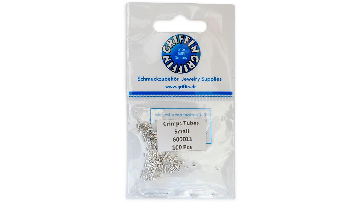 Griffin Quetschröhrchen, 925/- Silber, Ø außen 1,7 mm, Länge 2 mm