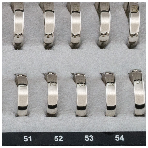 Ringmaß-Set für bombierte Ringe, Ø 40 - 76 mm, 37-teilig