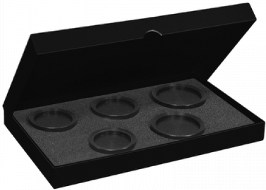 Bergeon 6527-5CP-XL Sortiment von 5 vertieften Druckstücken XL aus POM, Gewinde M6, Dicke 14 mm