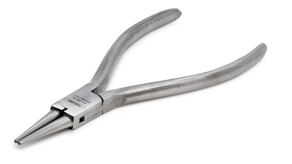 Round-nose pliers, length 130 mm