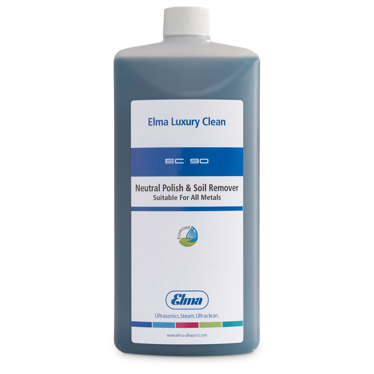 Elma Luxury Clean EC 90, neutraal concentraat voor het reinigen van alle metalen, 1 l