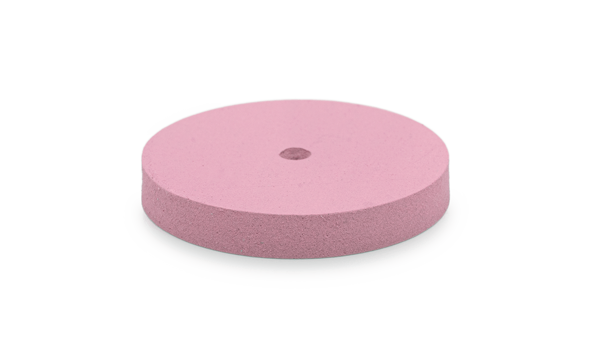 Polijster Universal, roze, wiel, Ø 22 x 3 mm, zacht, korrel zeer fijn