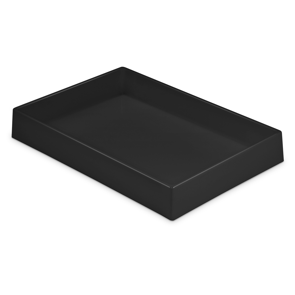 Tiefgezogene Tabletts, schwarz,  Innenmaße 330 x 50 x 220 mm, stapelbar, Polystyrol