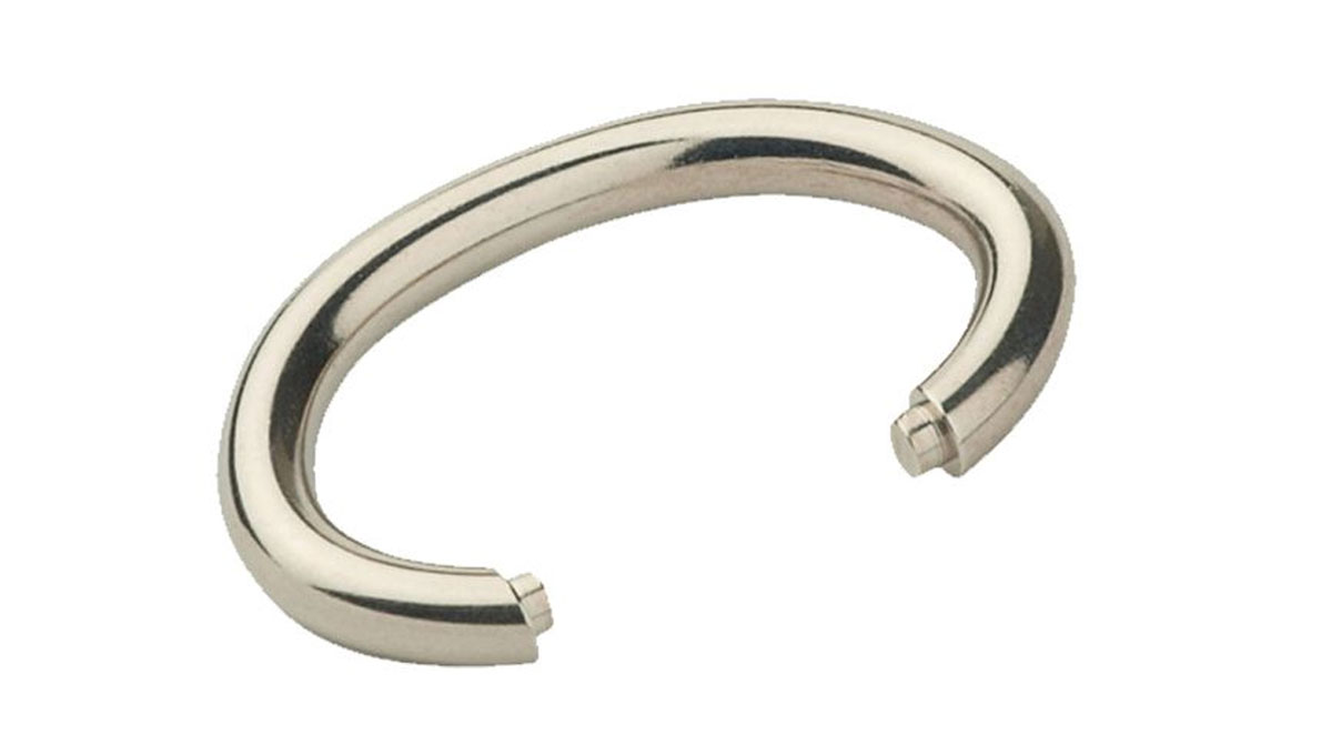 Bows. oval. silvered. 22 mm
