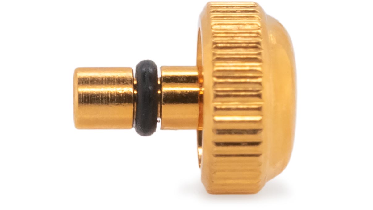 Wasserdichte Krone, Japanische Form, Edelstahl, Gelb, Kopf Ø 3,5 mm