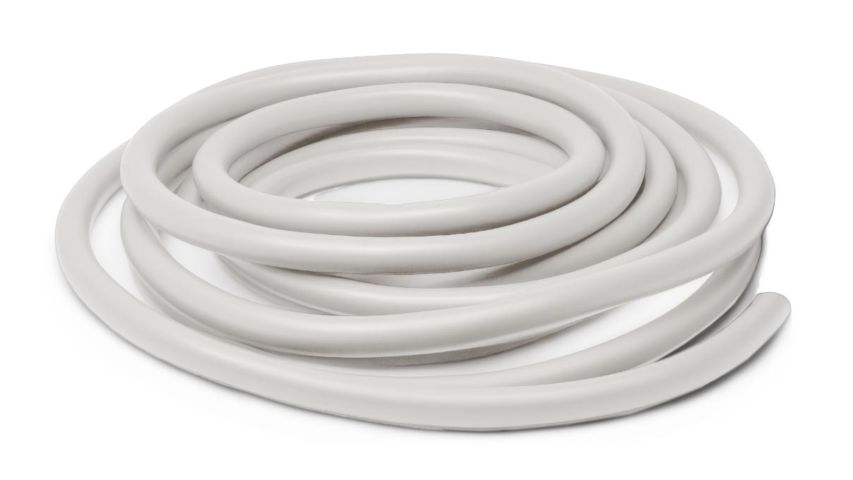 Hose for vacuum and compressed air, sold by the meter, white, Ø 4 / 6 mm, polyamide