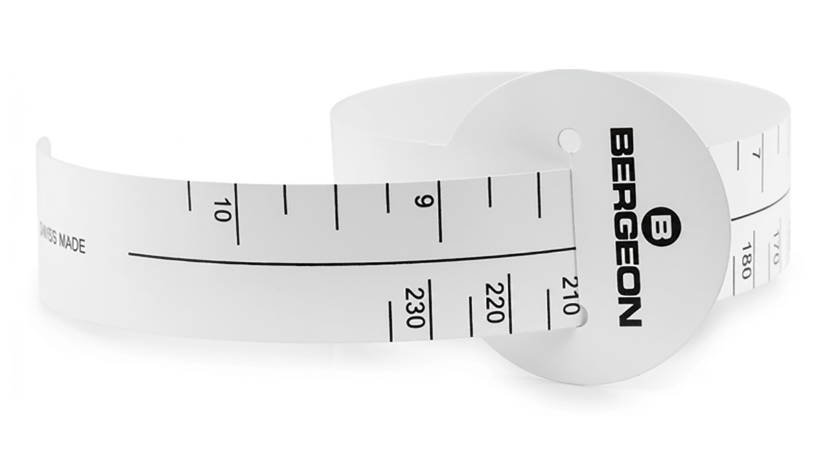 Bergeon 6789-G-10 Bandmaße für das Handgelenk, weiß, 10 Stück