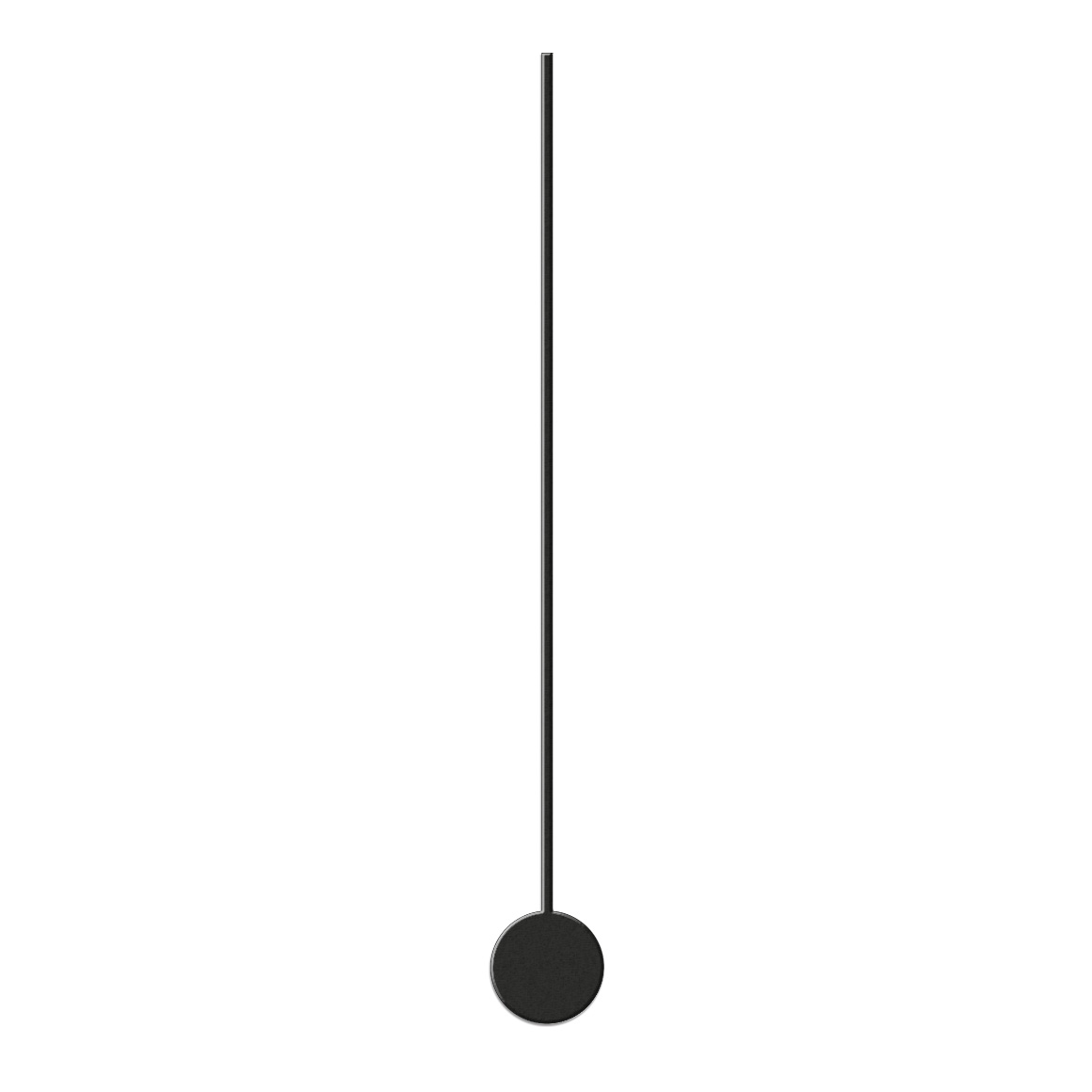 Second hand for clocks, thread, 80 mm,
aluminum, black
