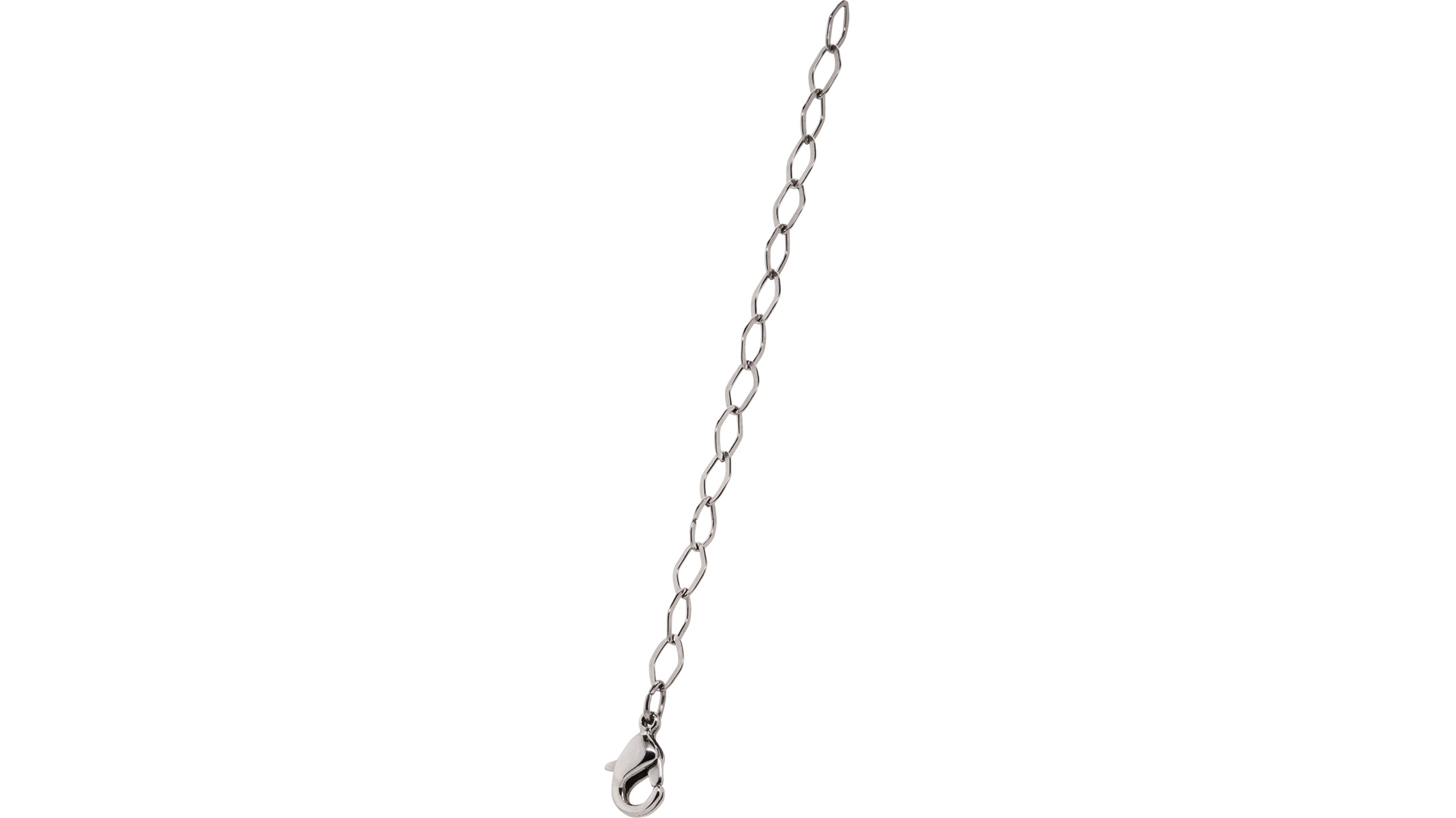 Verlängerungskettchen in Edelstahl mit Karabiner Länge 10,2 cm