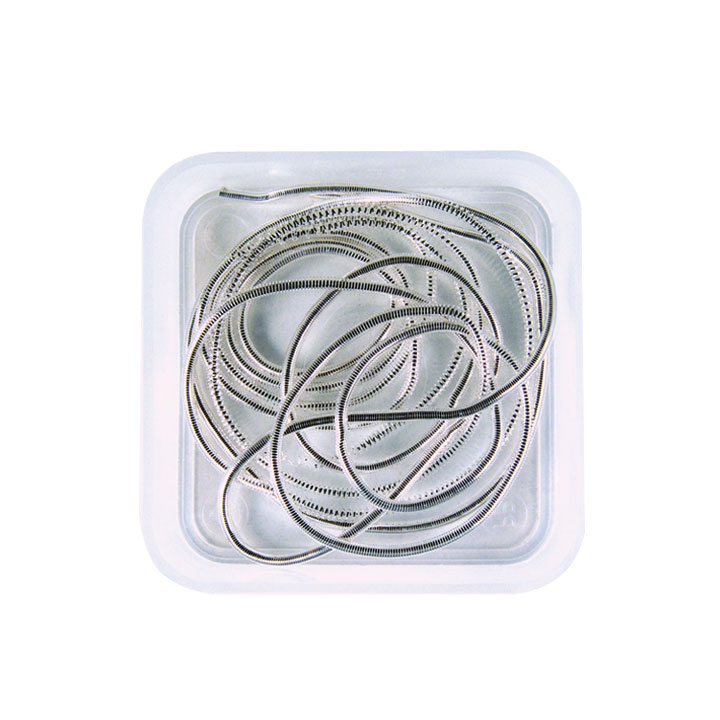 Spirale pour perles, Ø 1 mm, longueur 1 m, argenté