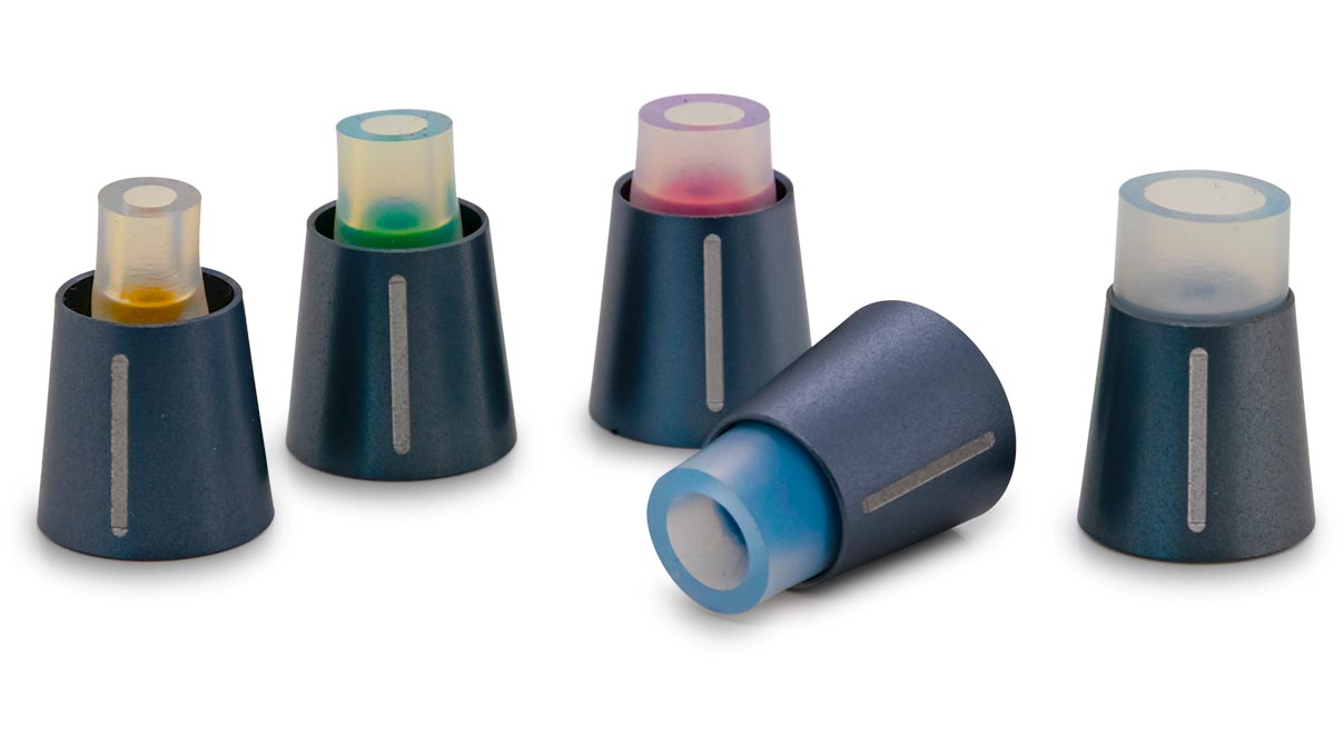 Bergeon 31408-S-SET siliconen opzetstukken voor horlogeopwinders 31408, 5 stuks