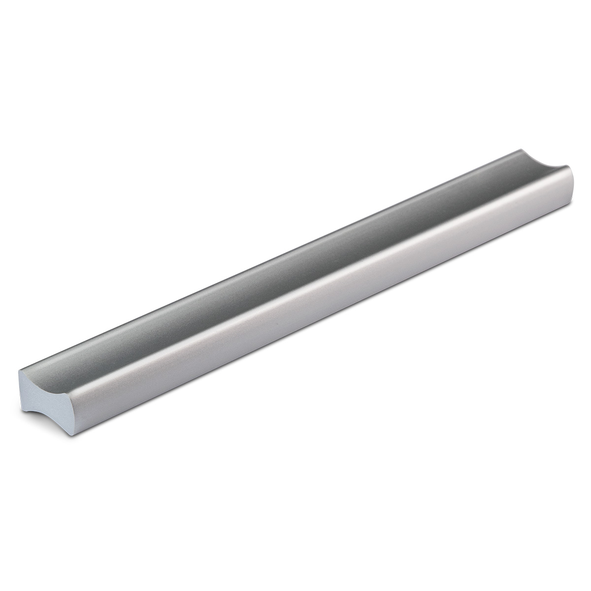 Design handles for drawers, aluminum-colored, optional equipment for Ergolift Evolution