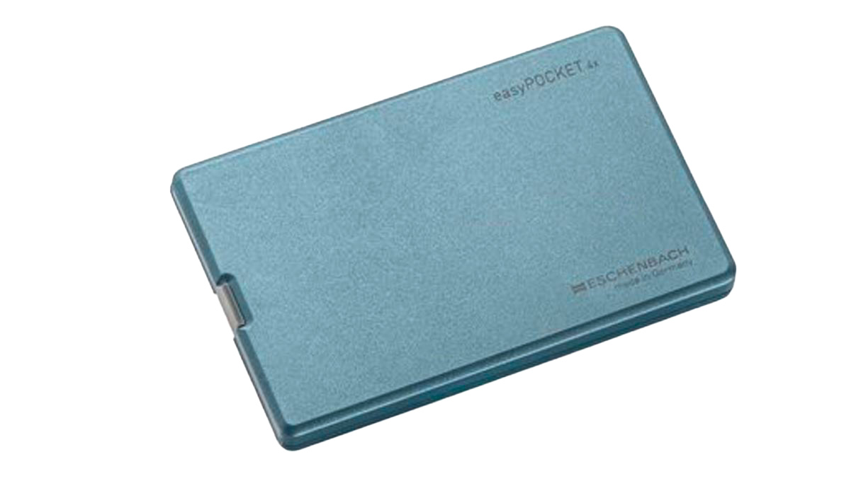 Eschenbach 152122 easyPocket, Taschenleuchtlupe, Vergrößerung 4x