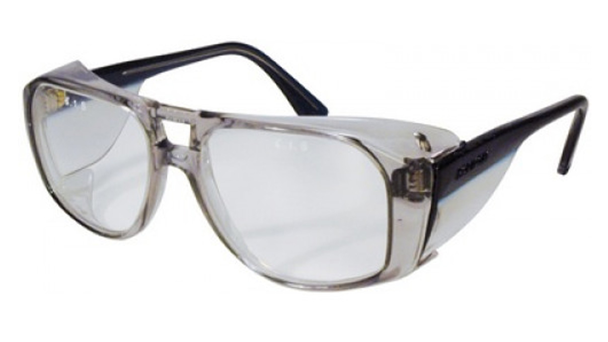 Bergeon 6117 veiligheidsbril, geharde kleurloze glazen, ergonomisch gevormde pootjes