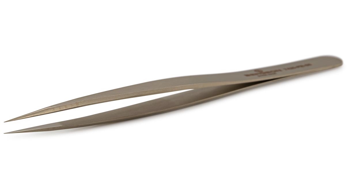 Bergeon 7420-PM-S5 tweezers type S5, thin, nickel, 100 % nonmagnetic