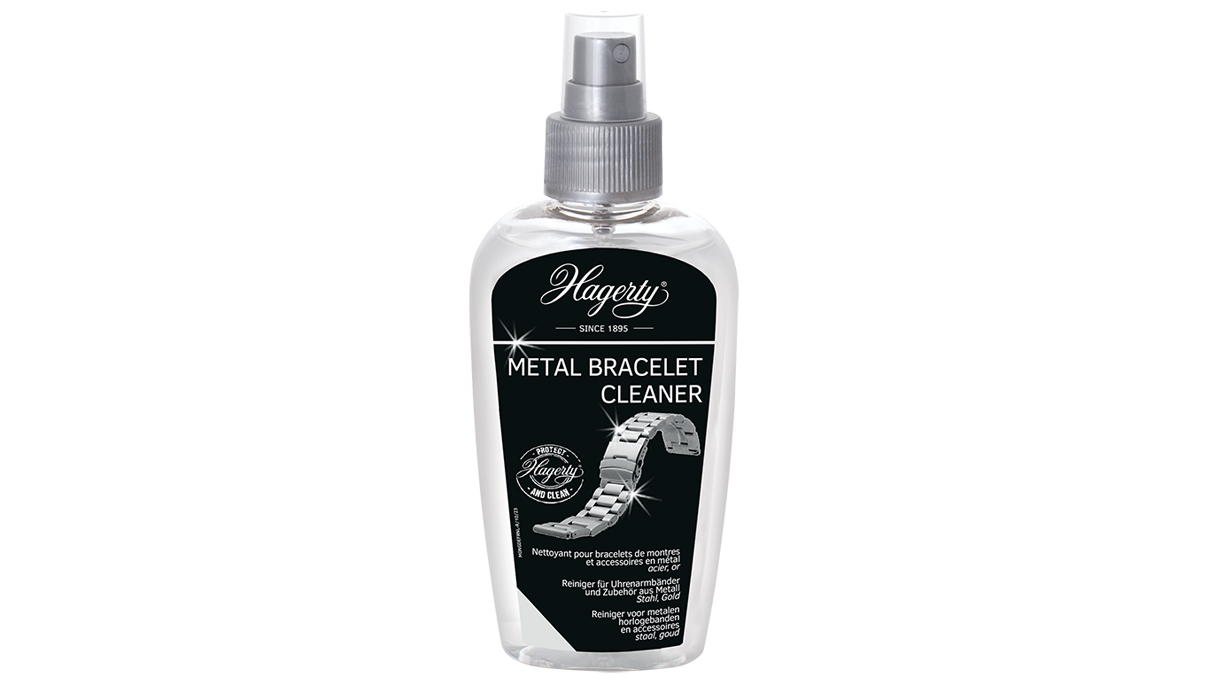 Hagerty Metal Bracelet Cleaner, Reinigungsspray für Uhrenarmbänder und Zubehör aus Edelstahl, 125 ml