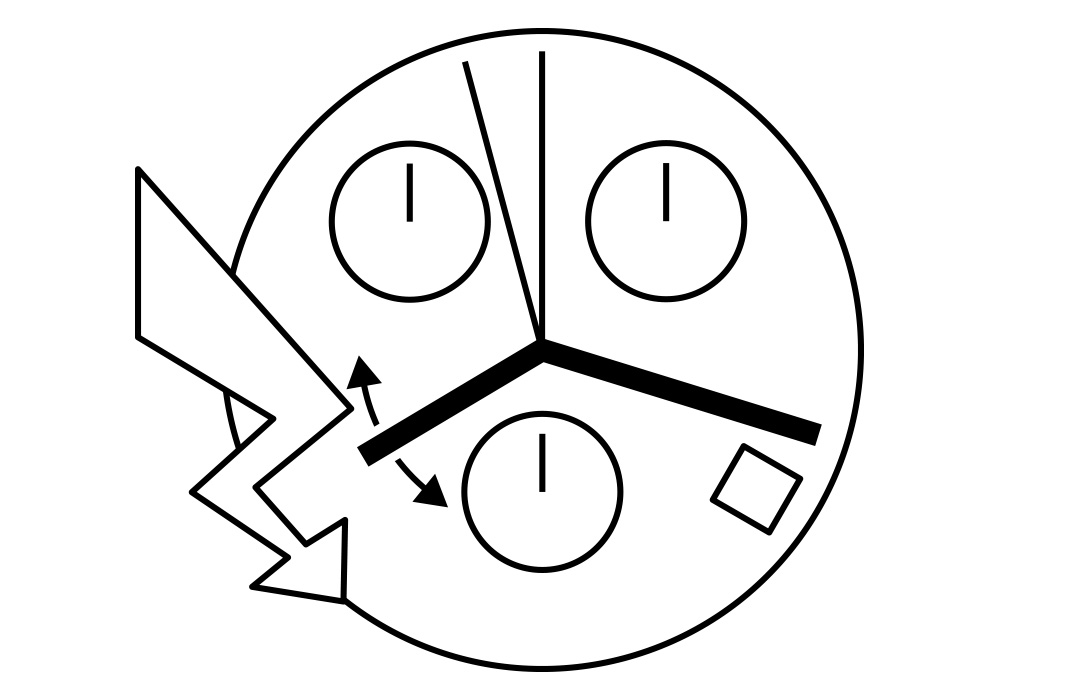 AU-Werk ETA 251.264 H1 13 1/4''' DATE4, HORIZ. SC CHRONO 3EYES 1/10 60S 12H Quarz (394 | SR936SW)