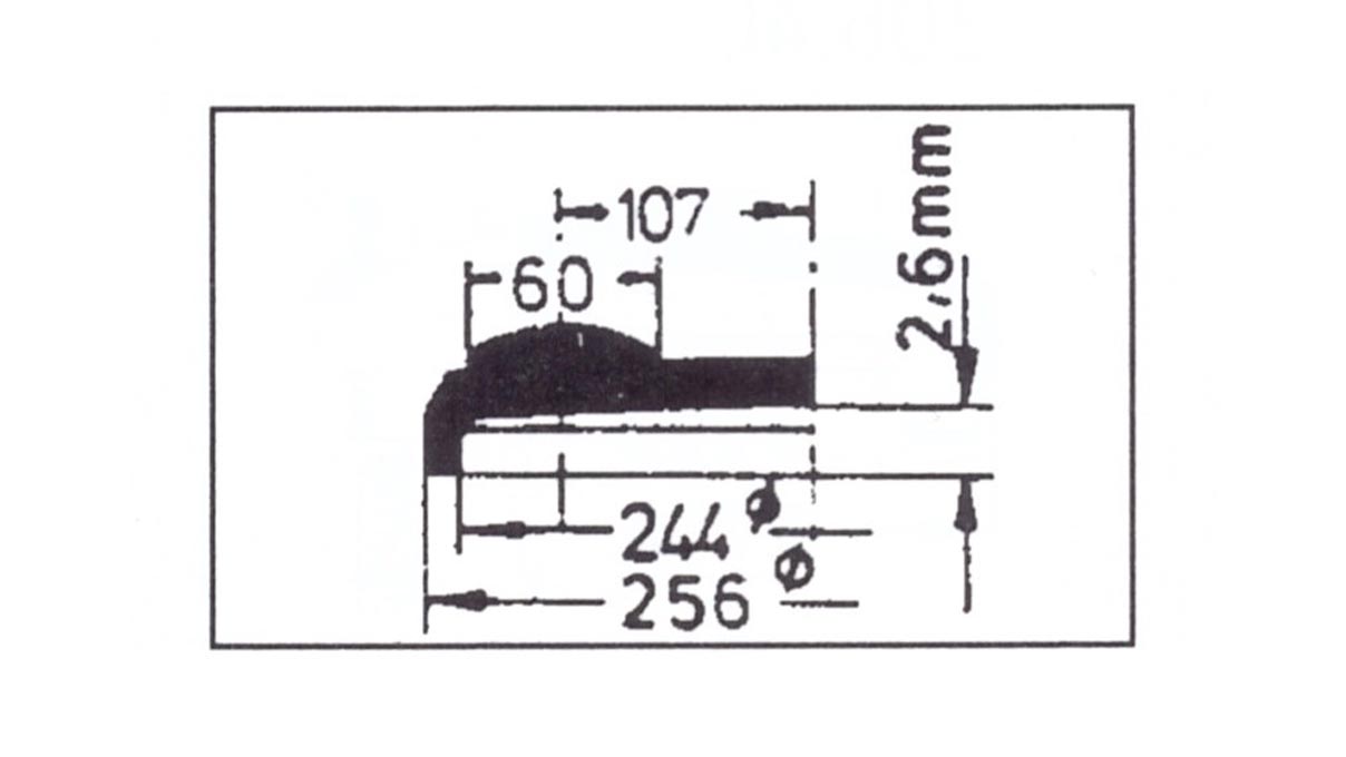 Cristal abatible con lupa Cyclop 104/105, réplica, plástico, Ø 25,6/24,4 mm, H 2,6 mm