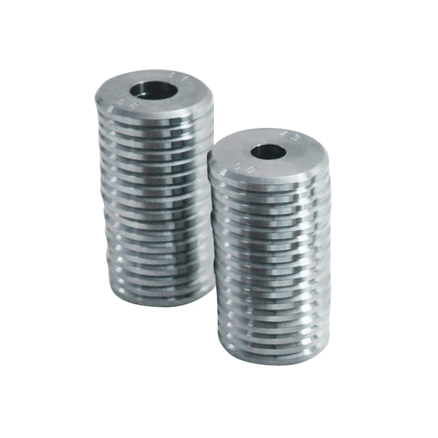 Measuring discs for ring width changing machine