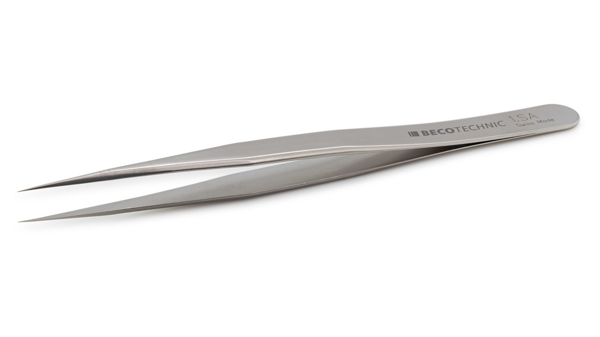 Beco Technic tweezers, Shape 1, Stainless steel, SA, 120 mm