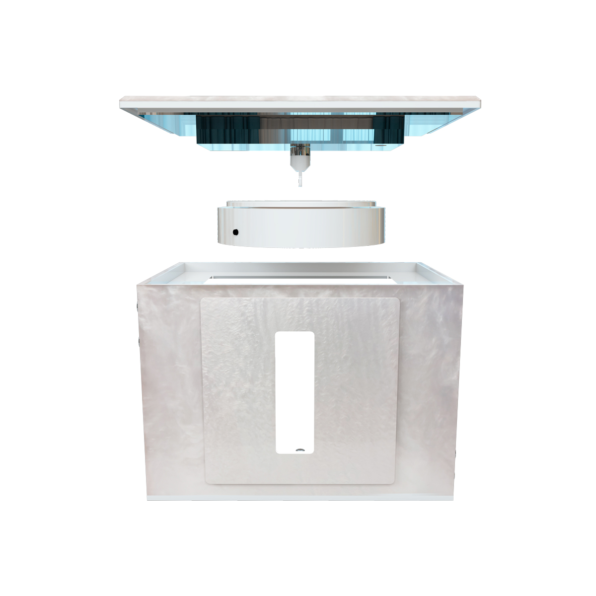 GemLightbox, mini-fotostudio voor sieraden en edelstenen, met LED-verlichting, Bluetooth, 100 – 240 V