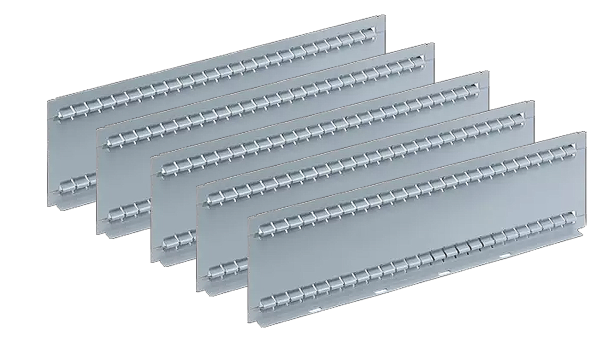 Lista Partition material, 5 slotted partitions 27 E for 50 mm front height