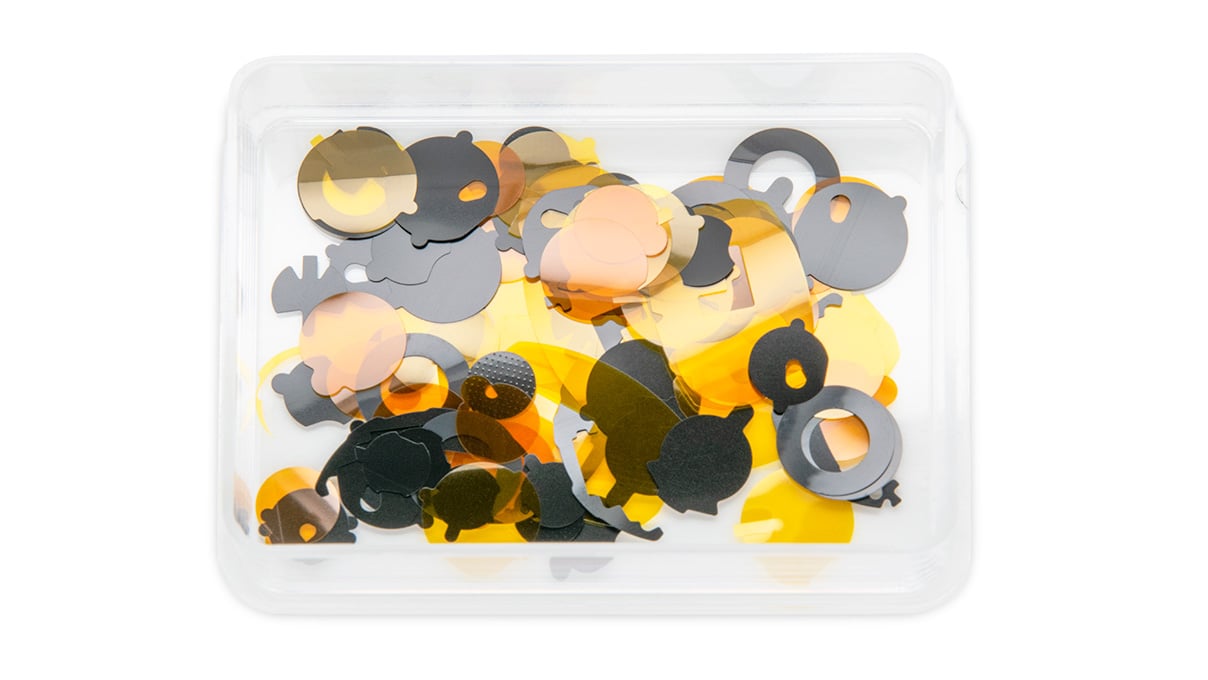 Assortment of 100 battery insulators for watches 950035