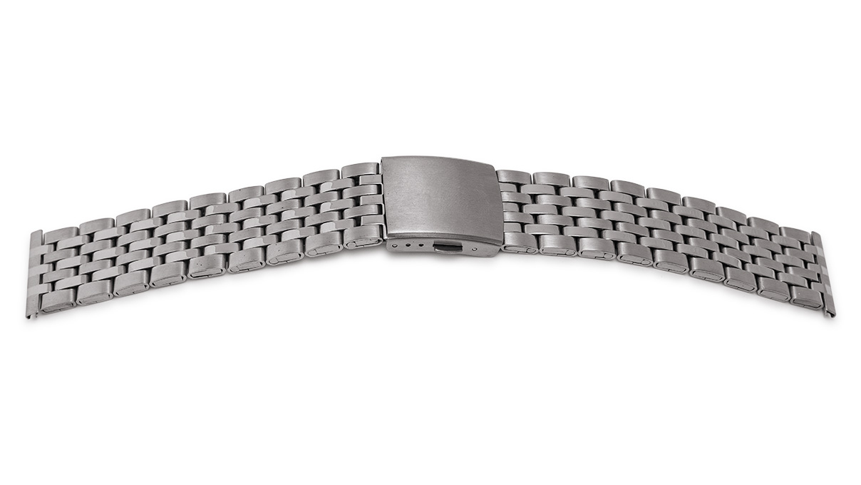 Uhrband Elegance, Edelstahl, Breite 20 mm, Anstoß 22 mm, Länge 180 mm