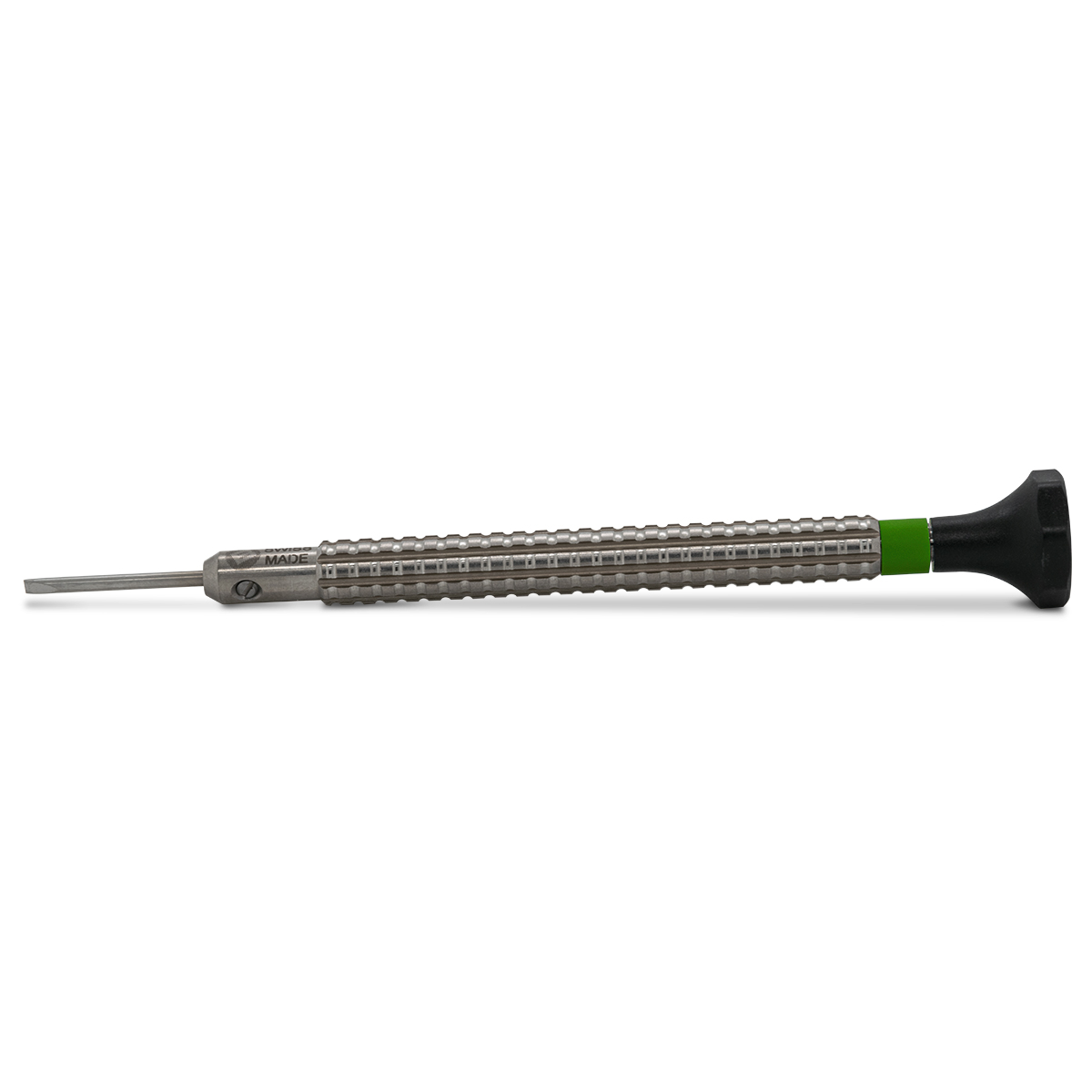 Bergeon 7965-200 schroevendraaier, mes Ø 2 mm, groen, voor draaimoment-trommel