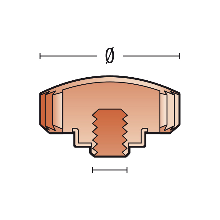 Couronne Remontoir Pour Chronographe Landeron - Tube ø2.50mm Filetage 1.40mm - Neuf