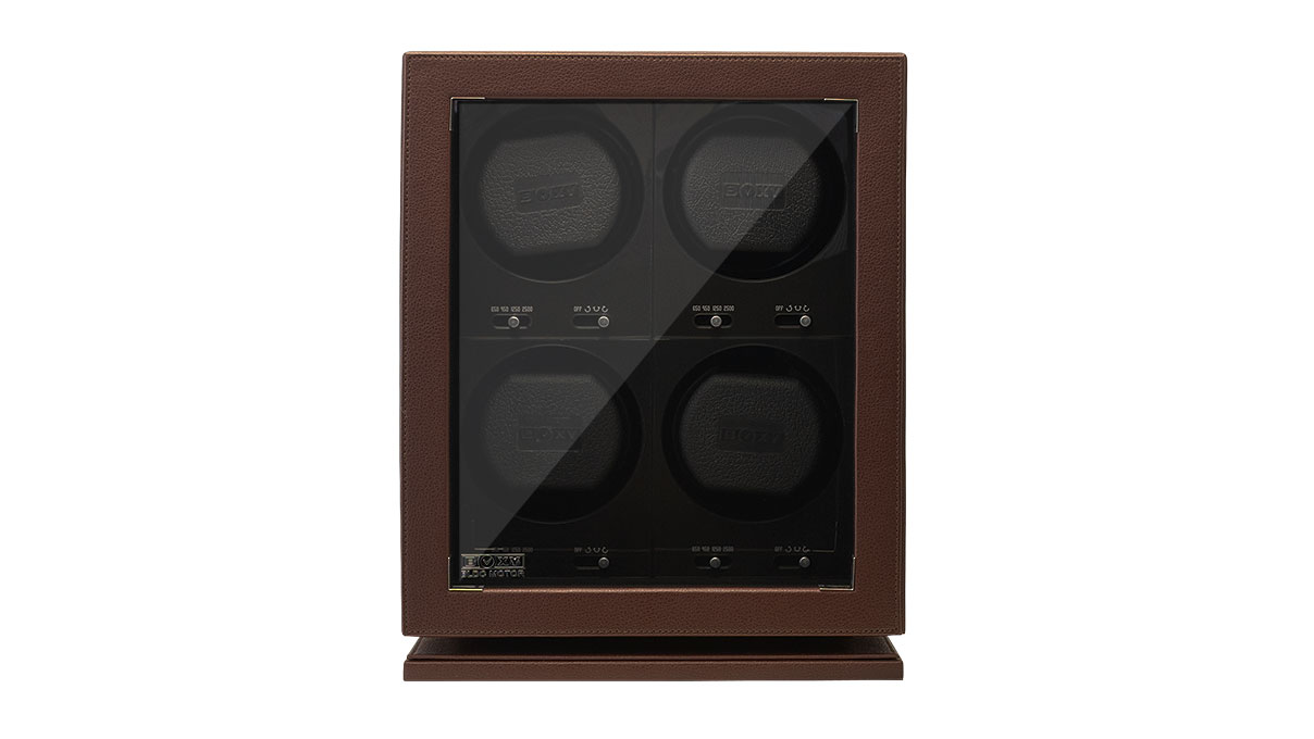 BLDC-B04 Watch winder for 4 watches, dark brown