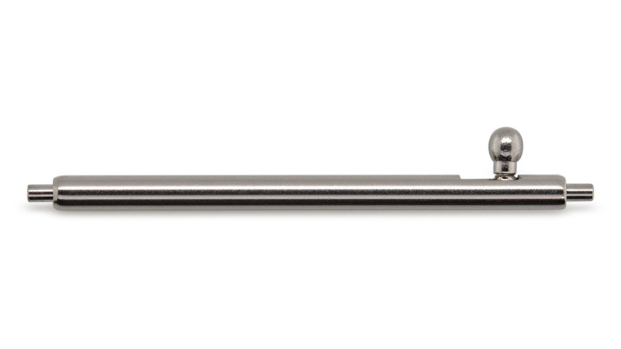 Functional catch, with slide mechanism, stainless steel, 22 mm