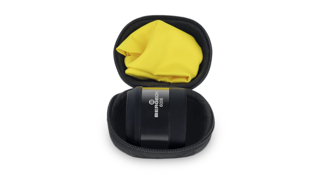 Bergeon 6006 Macro magnifier, 6x, apochromatic 5-lens system, black