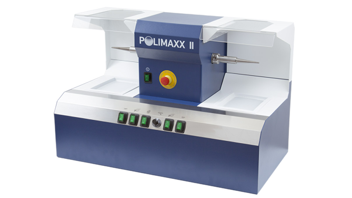 Poliermaschine Polimaxx 2, mit Absaugung, stufenlos, 2 Arbeitsplätze, wartungsfrei
