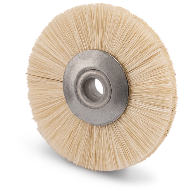 Circular brush, goat hair, white, Ø 21 mm, very soft