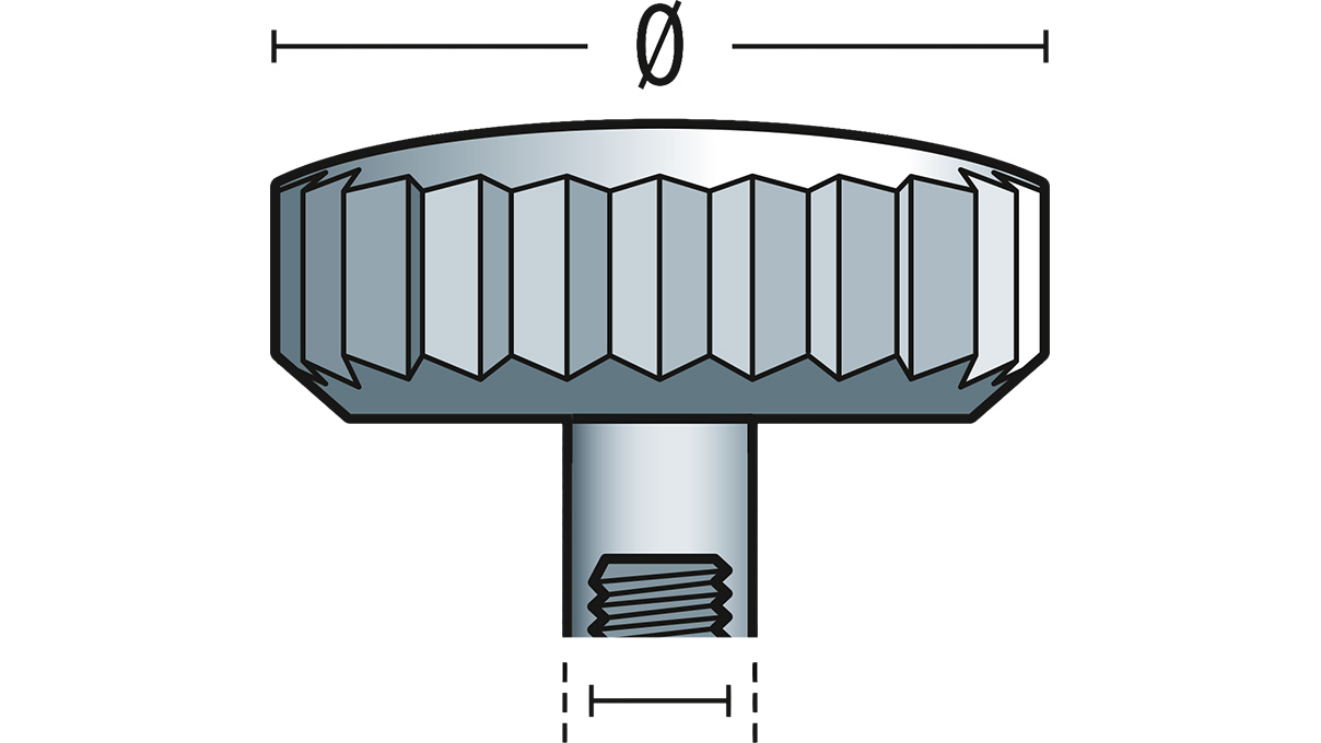 Kroon 920 L, roestvrij staal, lange buis, Ø 7,0, buis 2,5, schroefdraad 1,2, waterdicht