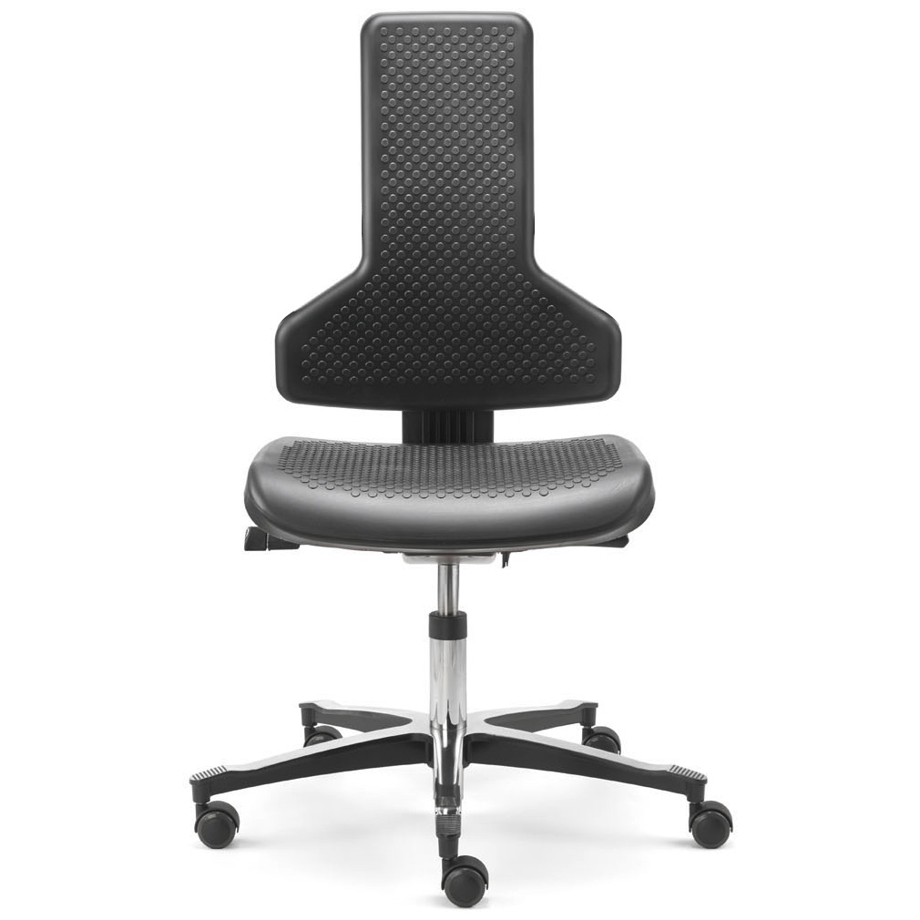 Dauphin Drehstuhl TEC profile, schwarz, PU-Schaum, Sitzhöhe 45 - 65 cm, Rollen, Fußkreuz Kunststoffschwarz, ohne
Sitztiefenverstellung