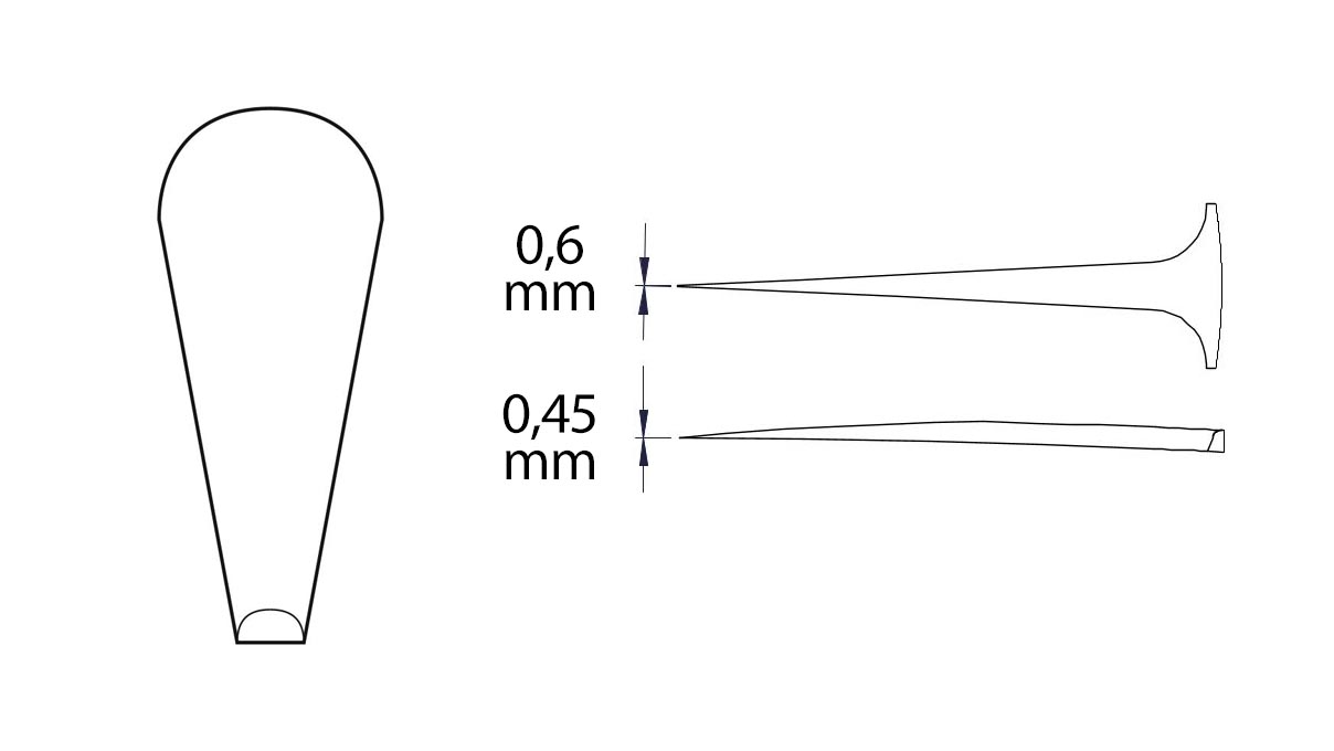 Beco Technic Pinzette, Form 5, Edelstahl, SA, Spitzenmaterial Polyamid (CF), 130 mm