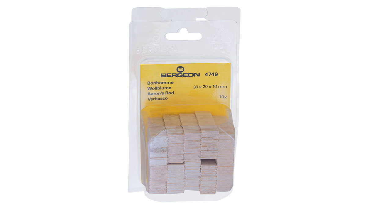 Bergeon 4749 Royal candle, softwood, 30 x 20 x 10 mm, 10 pcs