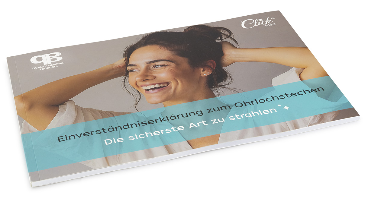 QPP Einverständniserklärung zum Ohrlochstechen, Sprachversion: Deutsch