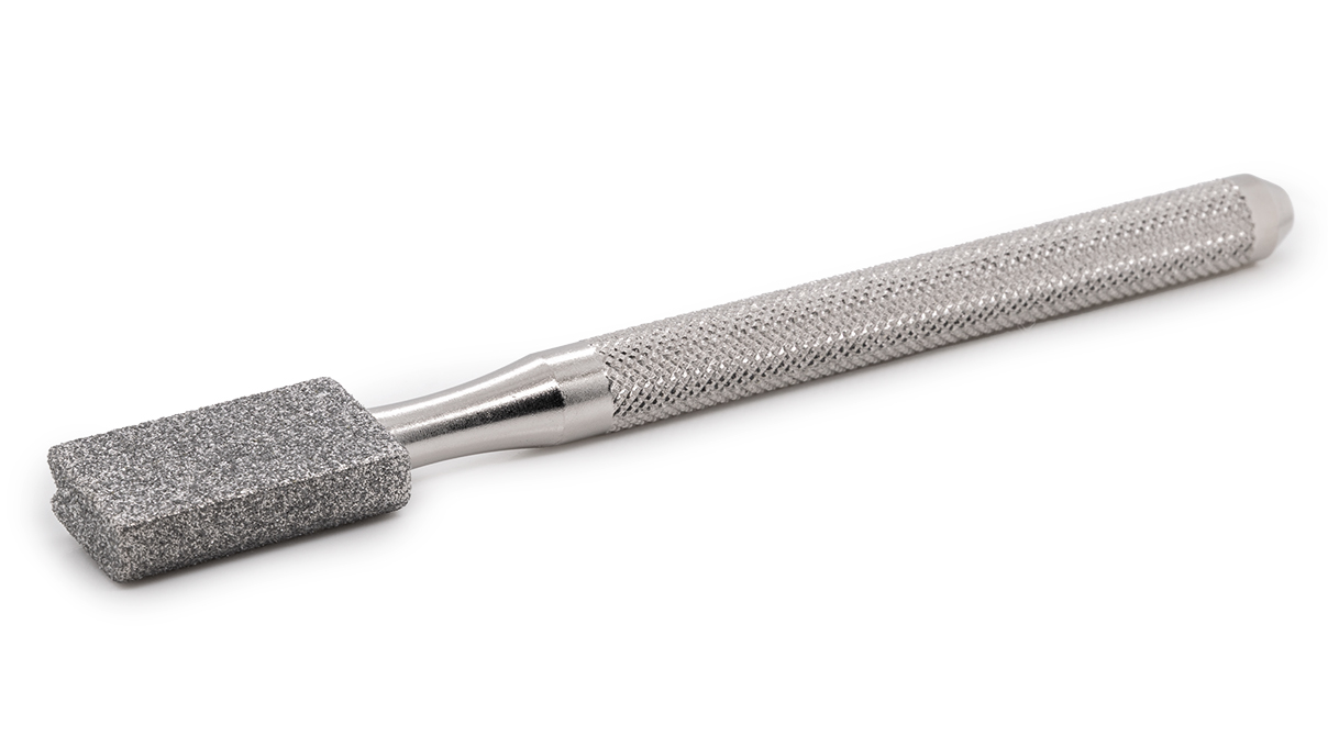 Piedra de afilado de diamante, recubierta por todos los lados, con mango