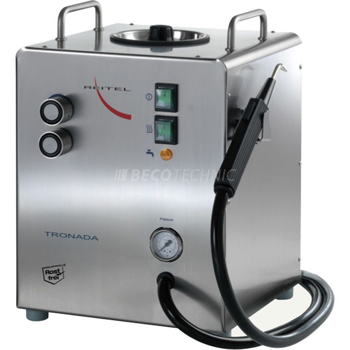 Steam Cleaning machine with dry and wet steam and automatic re-fill