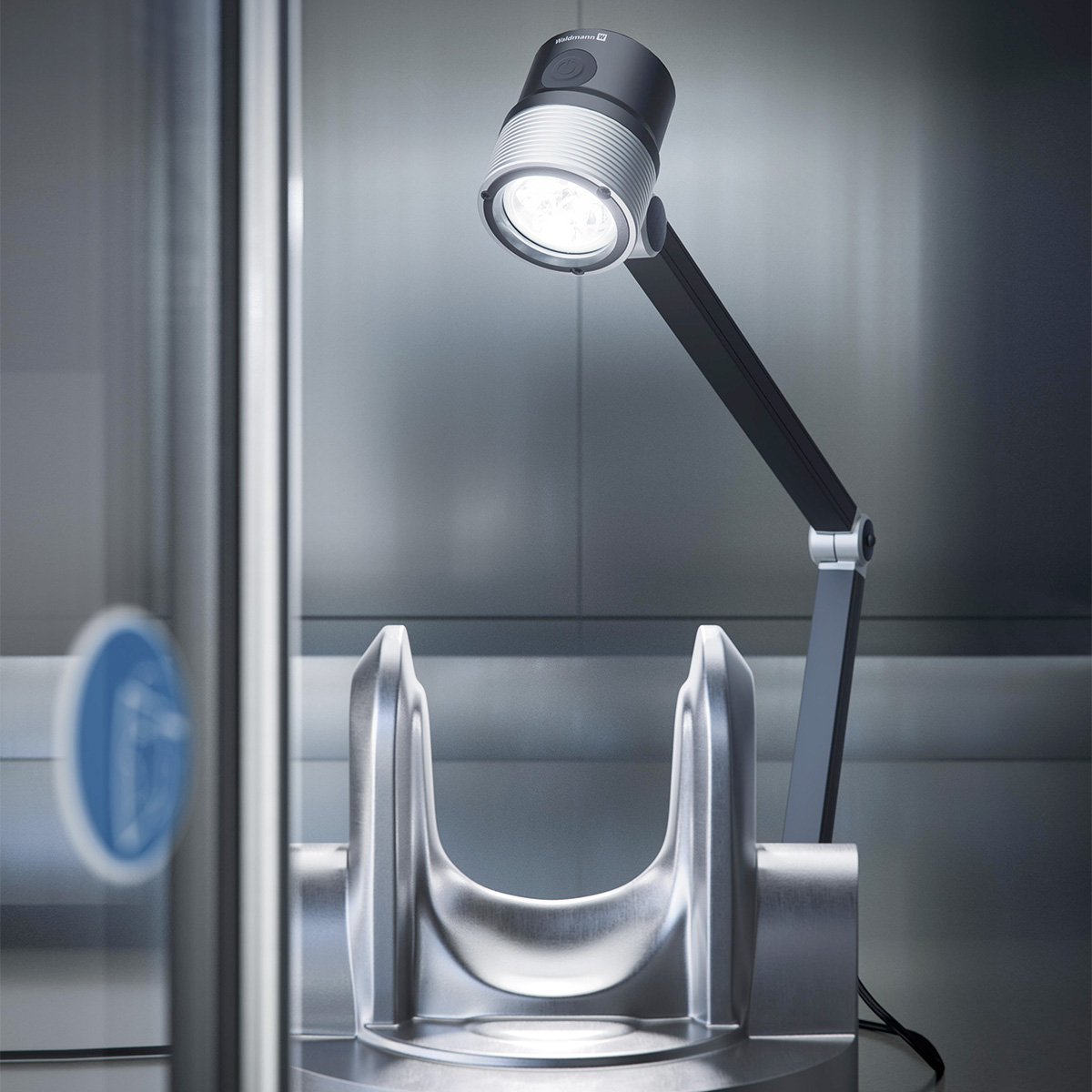 Waldmann pendelarmatuur Rocia.focus, zwart, 5000 K, stralingshoek 10°, 8 W