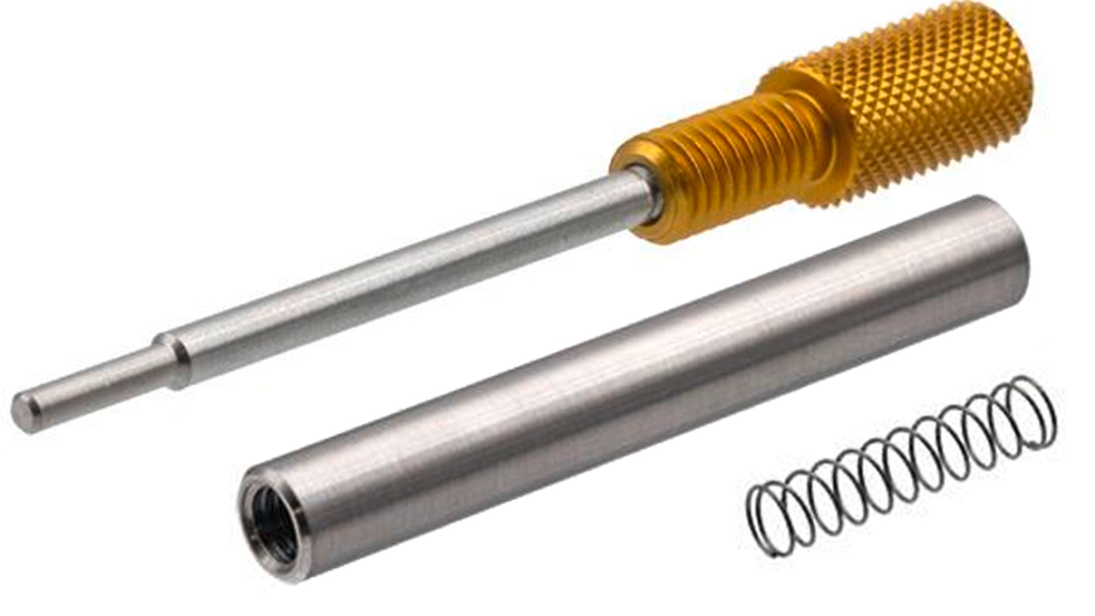 Horia AR AI 01-00 Yellow mounted handle with shaft, spring and coloured cap, for mounting an AR AI tip
and a lifter