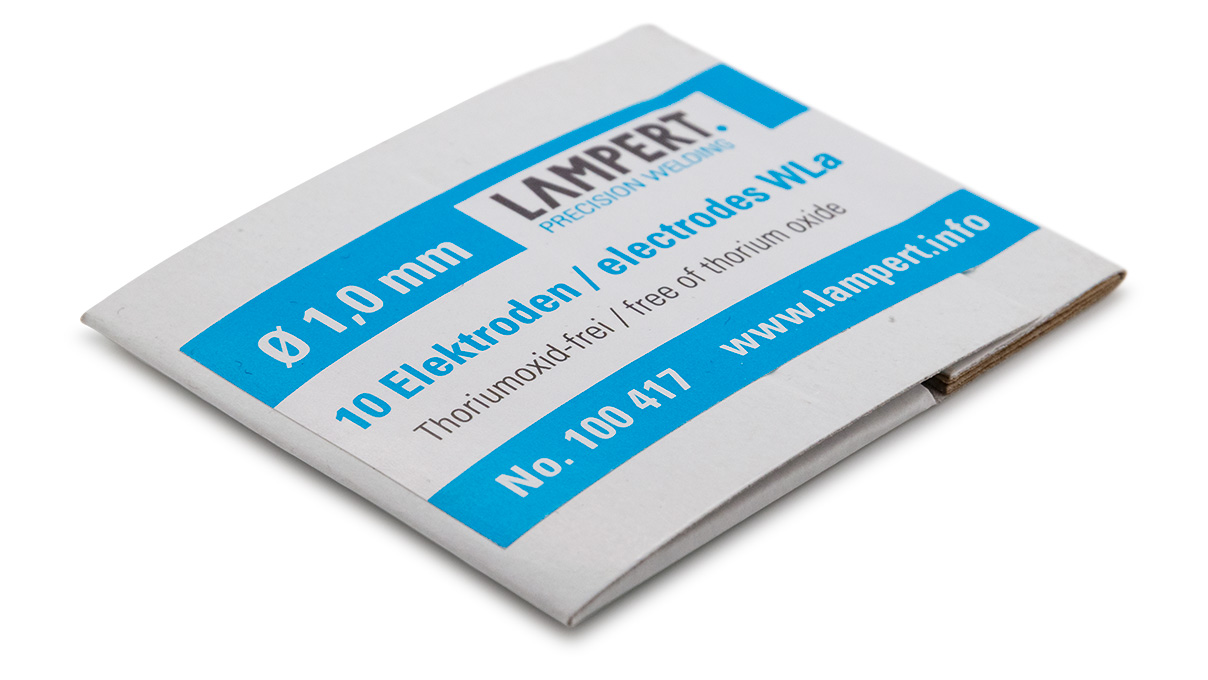 Lampert tungsten electrodes WLa, Ø 1 mm, Ecopack, 10 pieces