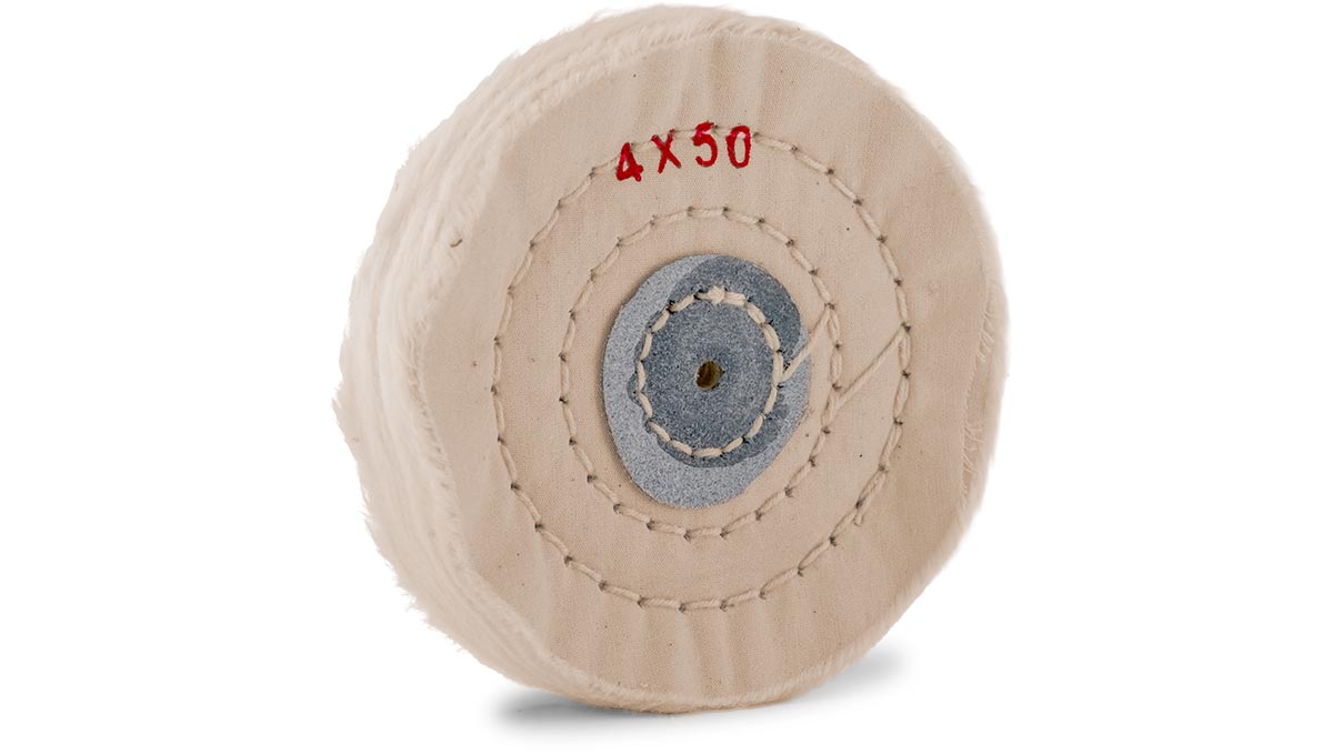 Schwabbelscheibe, Muslin, weiß, Ø 100 mm, Breite 15 mm