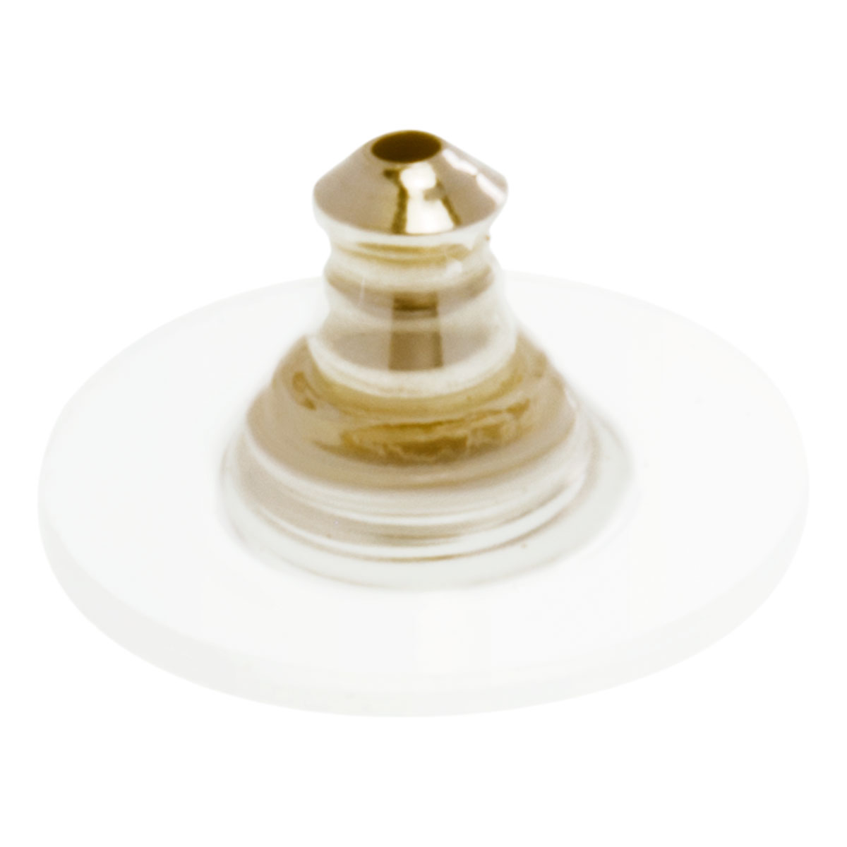 Cierre Poussette con placa de plástico, dorado, Ø 12,0 mm