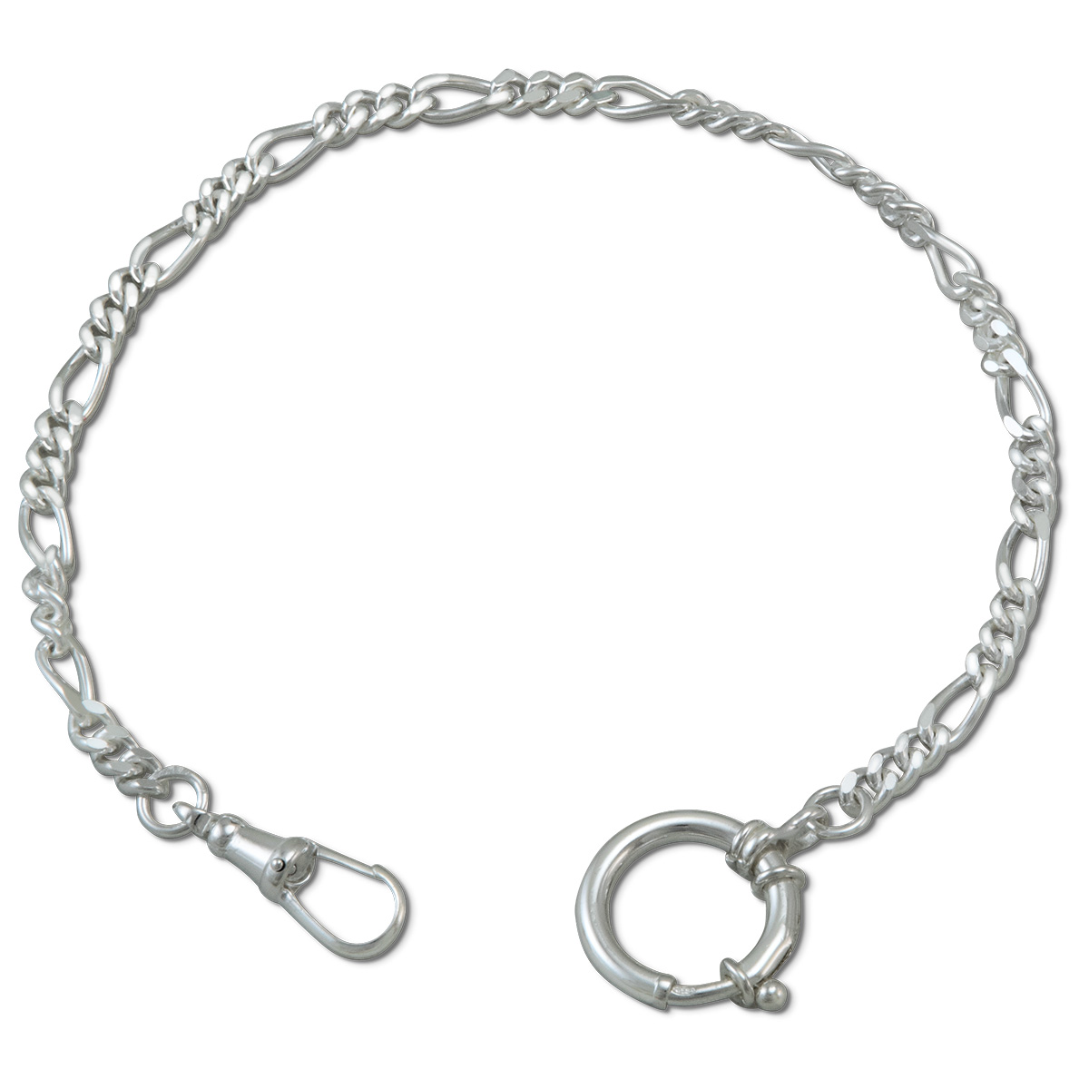 Taschenuhrkette, 925/- Silber, Länge 25 cm